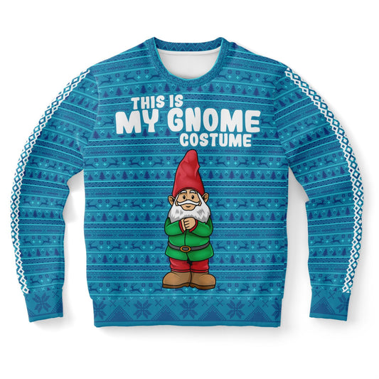 Gnome Ugly Christmas Sweater, Xmas Print Women Men Vintage Funny Party Winter Holiday Vacation Outfit Plus Size Sweatshirt Gift Starcove Fashion