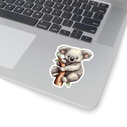 Koala Bear Sticker, Animal Art Laptop Decal Vinyl Cute Waterbottle Tumbler Car Waterproof Bumper Aesthetic Die Cut Wall Clear Starcove Fashion