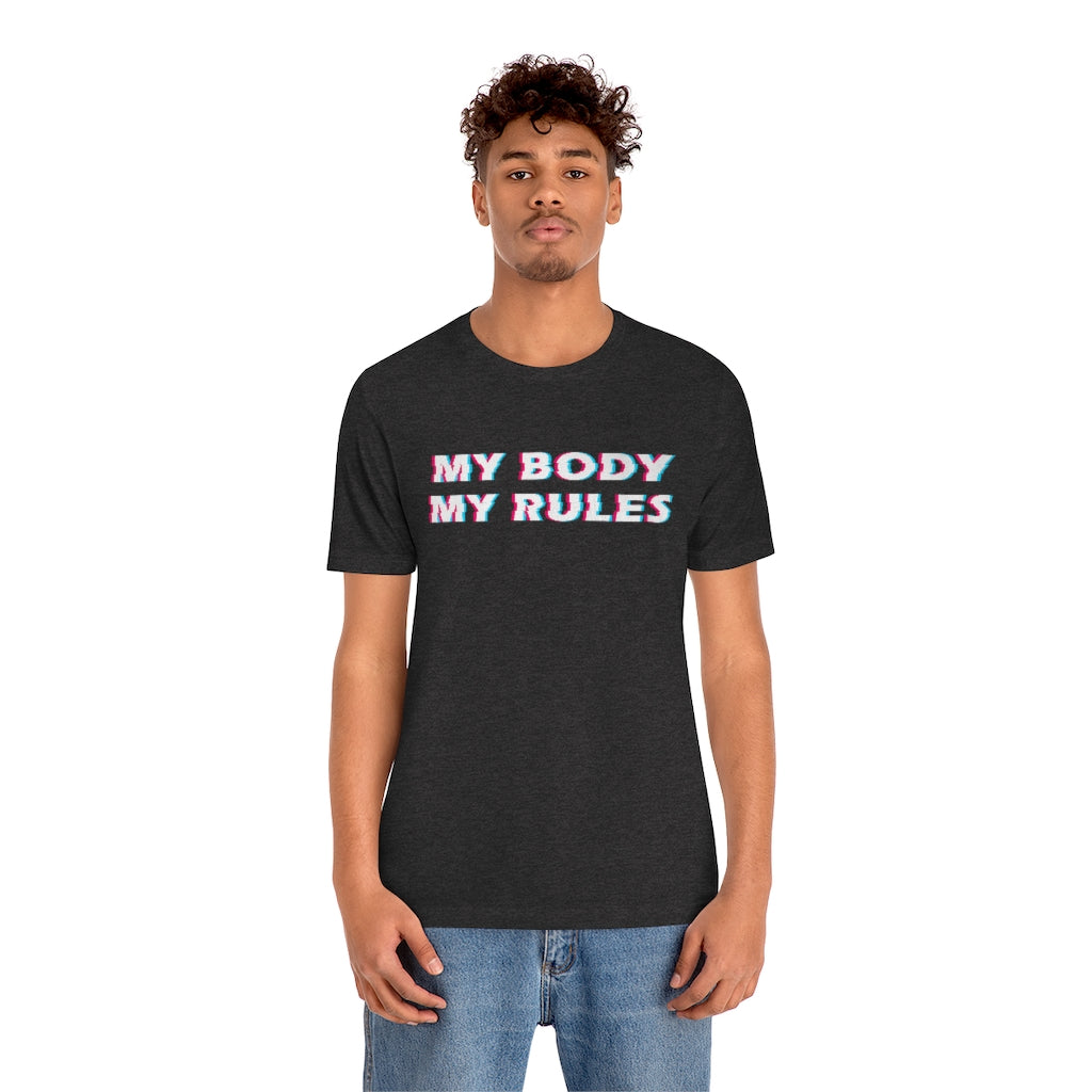 My Body My Rules Womens Rights Tshirt, Reproductive Abortion Feminist Feminisms Adult Aesthetic Graphic Crewneck Tee Shirt Top Starcove Fashion
