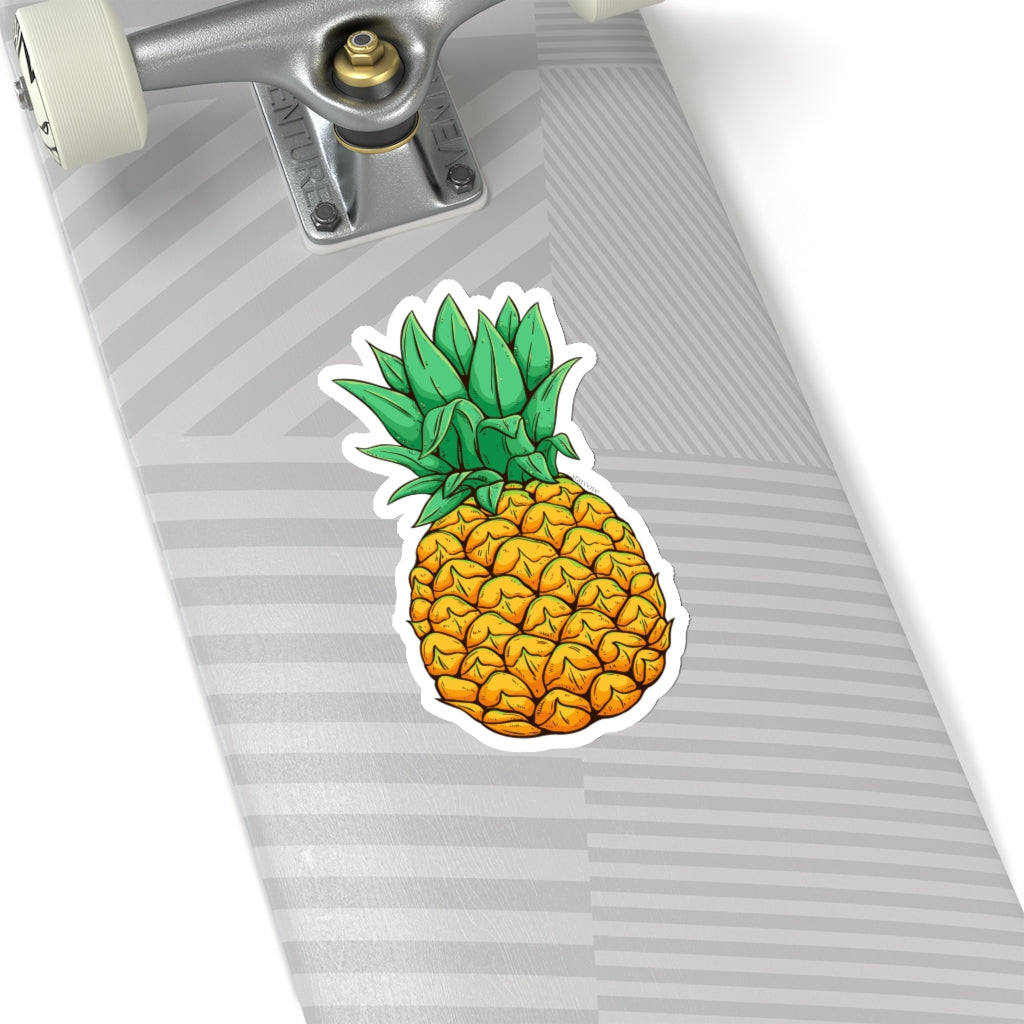 Pineapple Sticker, Tropical Fruit Laptop Decal Vinyl Cute Waterbottle Tumbler Car Waterproof Bumper Aesthetic Die Cut Wall Mural Starcove Fashion