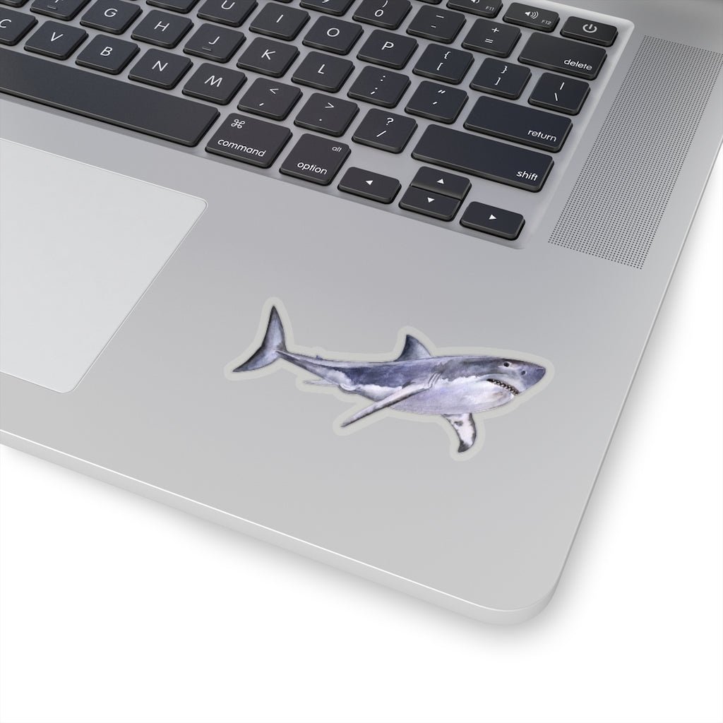 Great White Shark Sticker, Vsco Vinyl Decal Bumper Sticker, Laptop Sign, Cute Car Coffee Water bottle Waterproof Die Kiss Cut Stickers Starcove Fashion