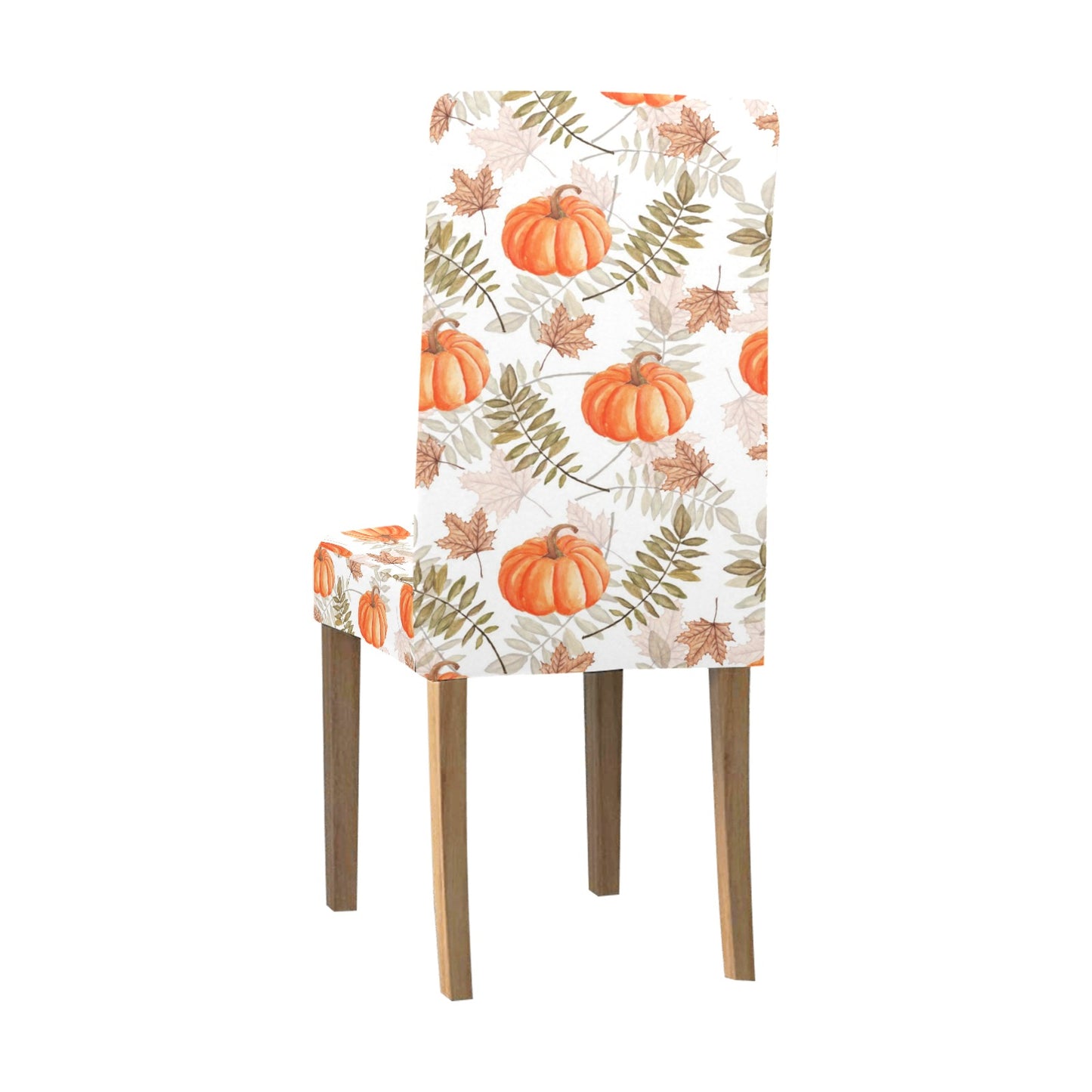 Pumpkins Dining Chair Seat Covers, Fall Autumn Halloween Thanksgiving Orange Stretch Slipcover Furniture Dining Living Room Decor Modern Starcove Fashion