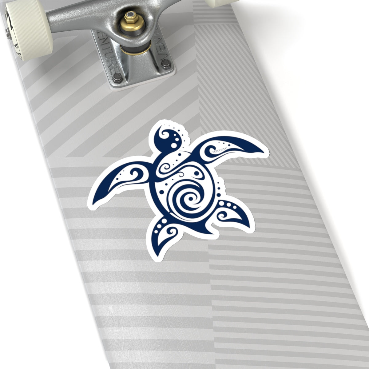 Tribal Sea Turtle Waterproof Decal Sticker Blue Tattoo Wave Art Animals Laptop Decal Vinyl Cute Waterbottle Tumbler Car Aesthetic Wall Mural Starcove Fashion