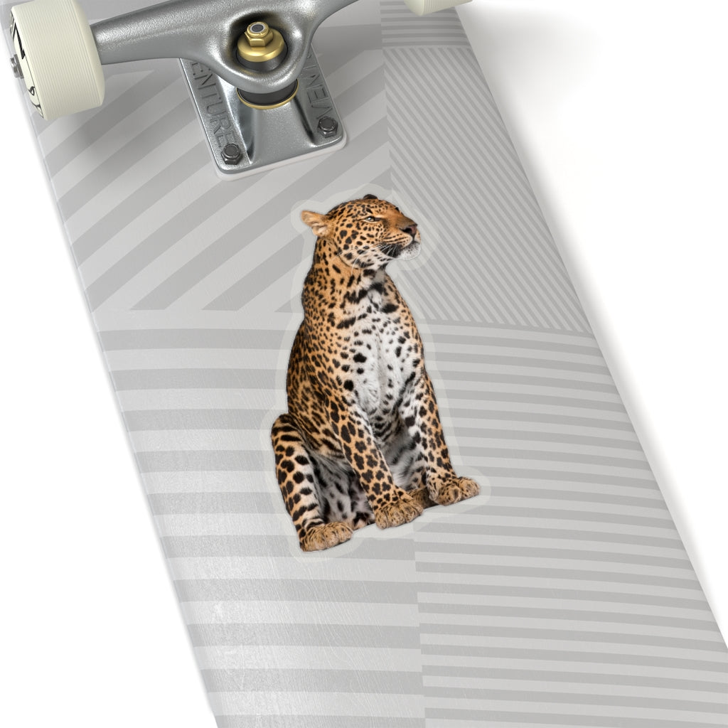 Leopard Sticker, Animal Cheetah Laptop Decal Vinyl Cute Waterbottle Tumbler Car Waterproof Bumper Aesthetic Die Cut Wall Mural Starcove Fashion
