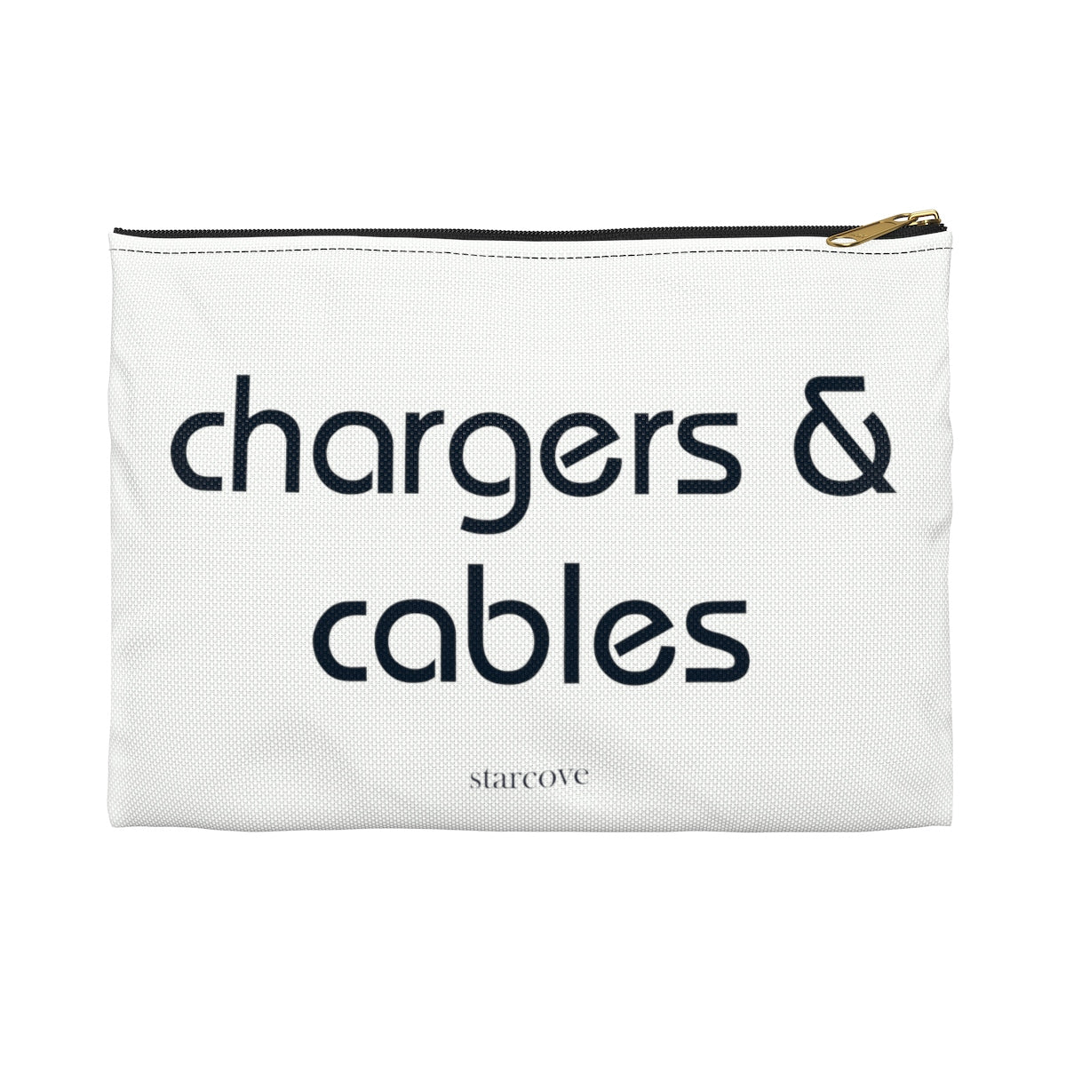 Chargers and cables bag, packing Travel bag Storage pouch, Traveling Accessory Flat Zipper Pouch Gift Starcove Fashion