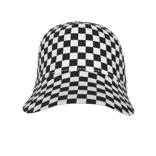 Checkered Baseball Hat Cap, Black White Check Flag Racing Checkerboard Vintage Dad Mom Trucker Men Women Aesthetic Hat Starcove Fashion
