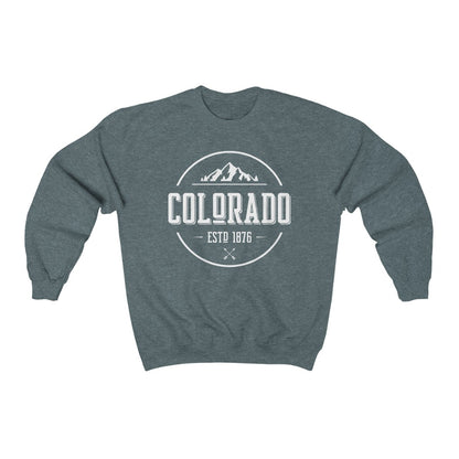 Colorado State Sweatshirt, Mountain Vintage City Home Graphic Crewneck College Cotton Sweater Jumper Pullover Men Women Aesthetic Top Starcove Fashion