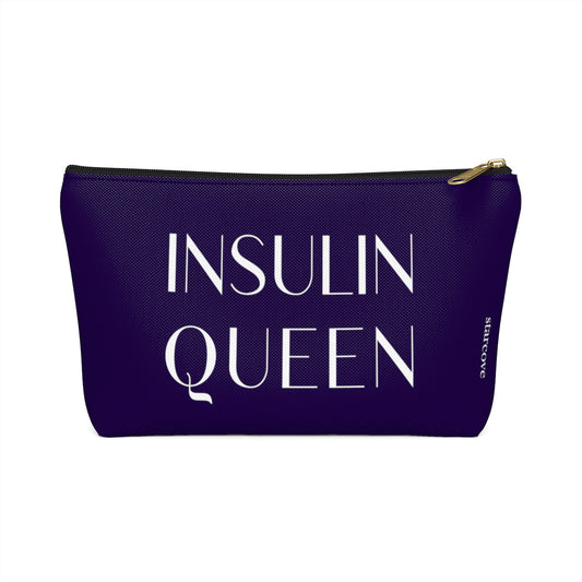 Insulin Queen Diabetes Bag, Fun Diabetic Supply Case, Insulin Pump Travel Bag, Gift Accessory Zipper Pouch Bag w T-bottom Starcove Fashion