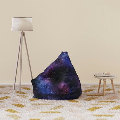Galaxy Bean Bag Chair Cover, Purple Space Furniture Small Large Adult Kids Sofa Apartment Funky Gift Dorm Decor