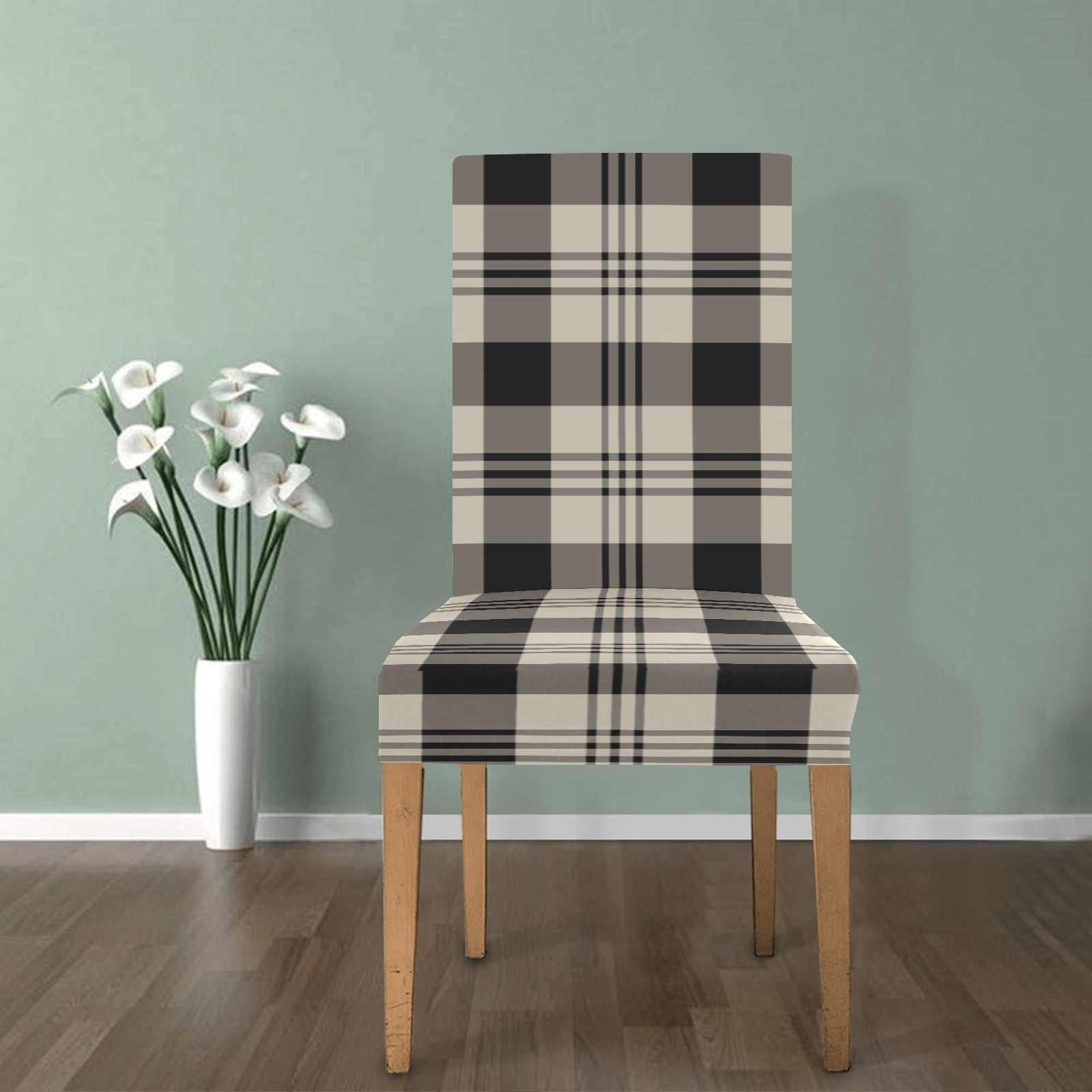 Chair Covers Black Buffalo Check Chair Black And White Checked