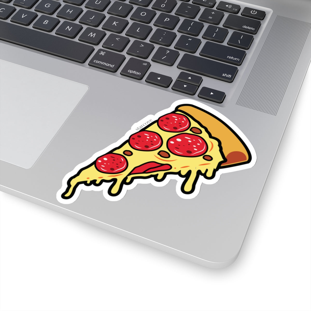 Pizza sticker, Funny Pepperoni Slice Food Cheese Laptop Vinyl Cute Waterproof Waterbottle Tumbler Car Bumper Aesthetic Wall Phone Decal Starcove Fashion