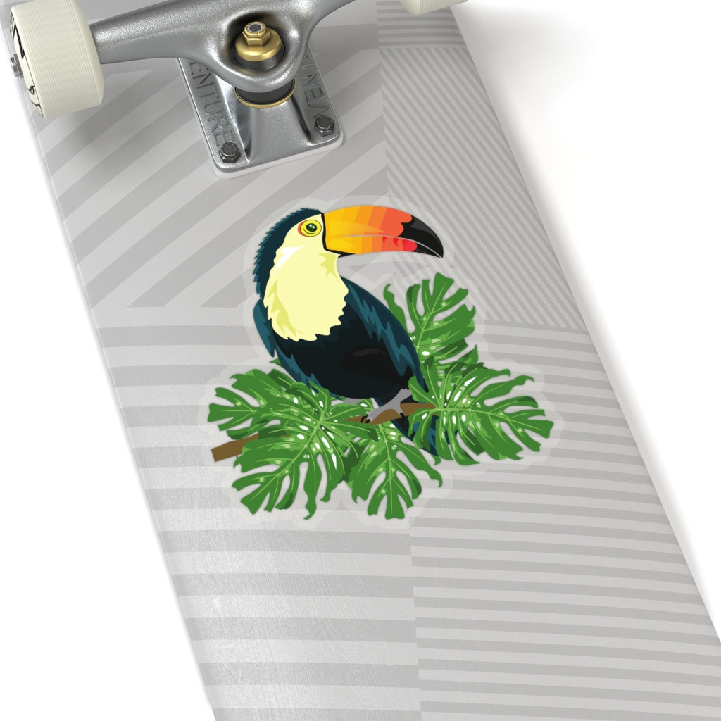 Toucan Sticker, Tropical Bird Cute Vinyl Decal Label Phone Transparent Clear Small Large Cool Art Computer Hydro Flask Starcove Fashion