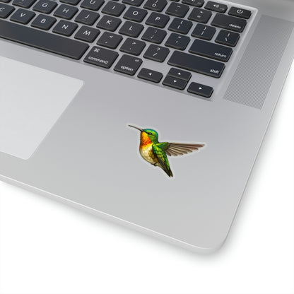 Hummingbird Sticker, Watercolor Bird Laptop Decal Vinyl Cute Waterbottle Tumbler Car Waterproof Bumper Aesthetic Die Cut Wall Mural Starcove Fashion