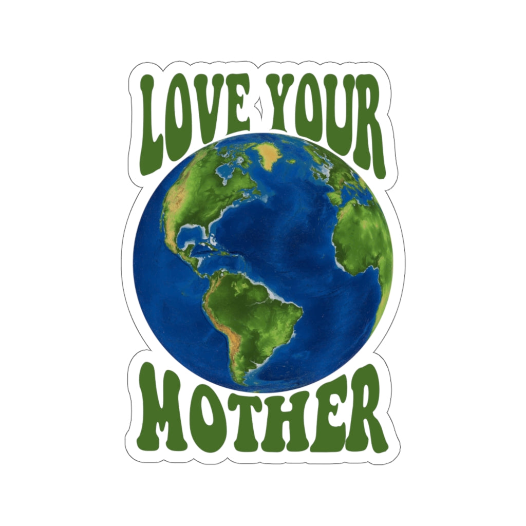 Love Your Mother Earth Sticker, Planet Earth Day Climate Change Cute Waterproof Decal Label Phone Macbook Small Large Cool Art Computer Starcove Fashion