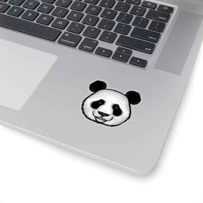 Panda Bear Sticker, Black White Laptop Decal Vinyl Cute Waterbottle Tumbler Car Waterproof Bumper Aesthetic Die Cut Wall Mural Starcove Fashion