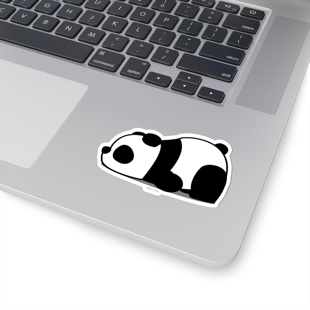 Sleepy Giant Panda Sticker, Chinese Laptop Decal Vinyl Cute Waterbottle Tumbler Car Waterproof Bumper Aesthetic Die Cut Wall Mural Starcove Fashion