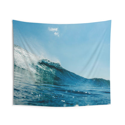 Ocean Sea Wave Tapestry, Blue Sky Surf Spray Landscape Indoor Wall Art Hanging Tapestries Décor Home Dorm Gift Starcove Fashion
