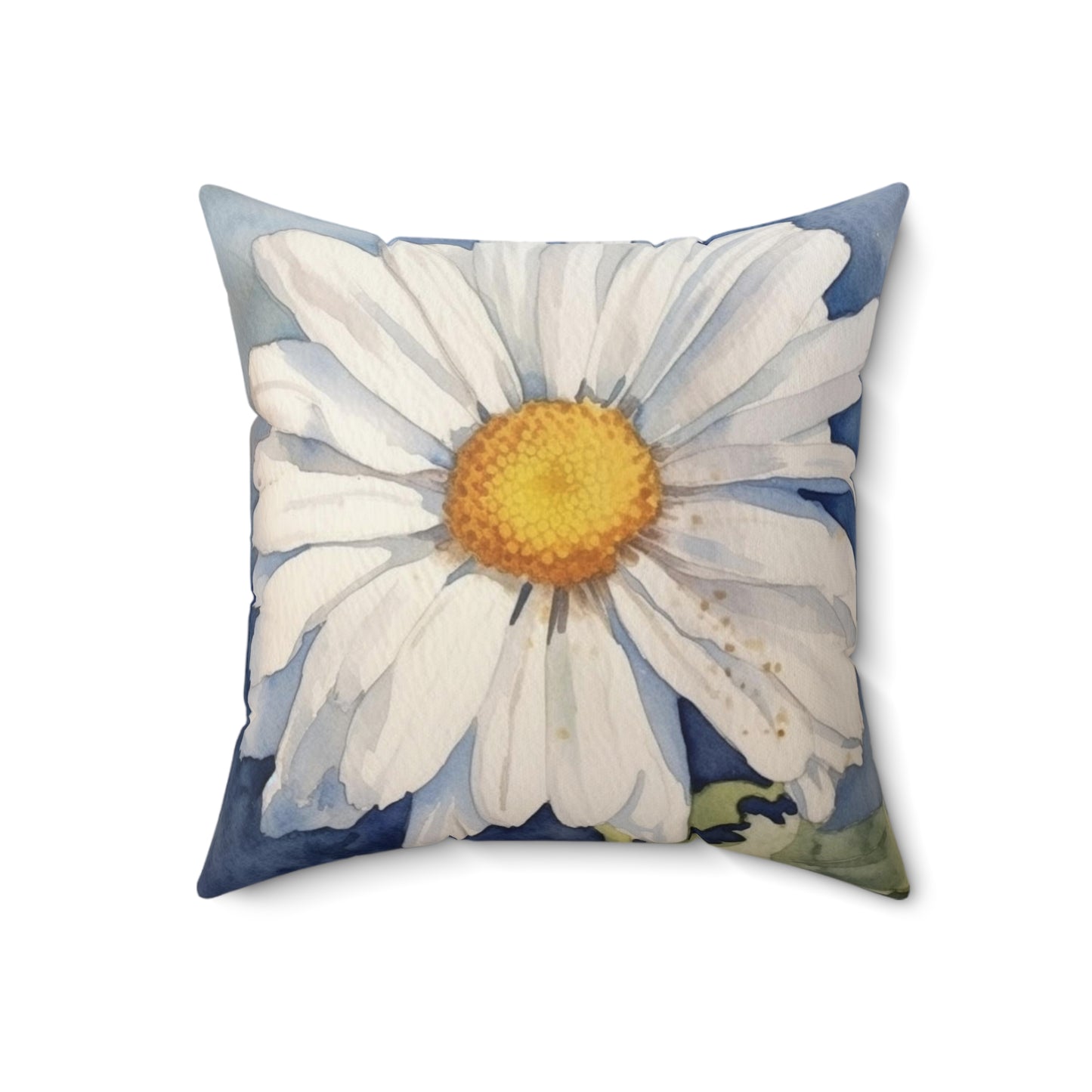 Daisy Filled Pillow with Insert, Floral White Flower Square Throw Accent Decorative Room Decor Floor Sofa Couch Cushion Starcove Fashion