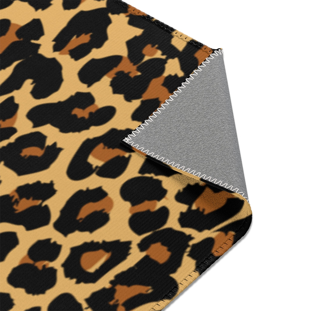 Leopard Area Rug Carpet, Cheetah Animal Print Home Floor Decor Chic 2x3 4x6 3x5 Designer Accent Decorative Patio Mat Starcove Fashion