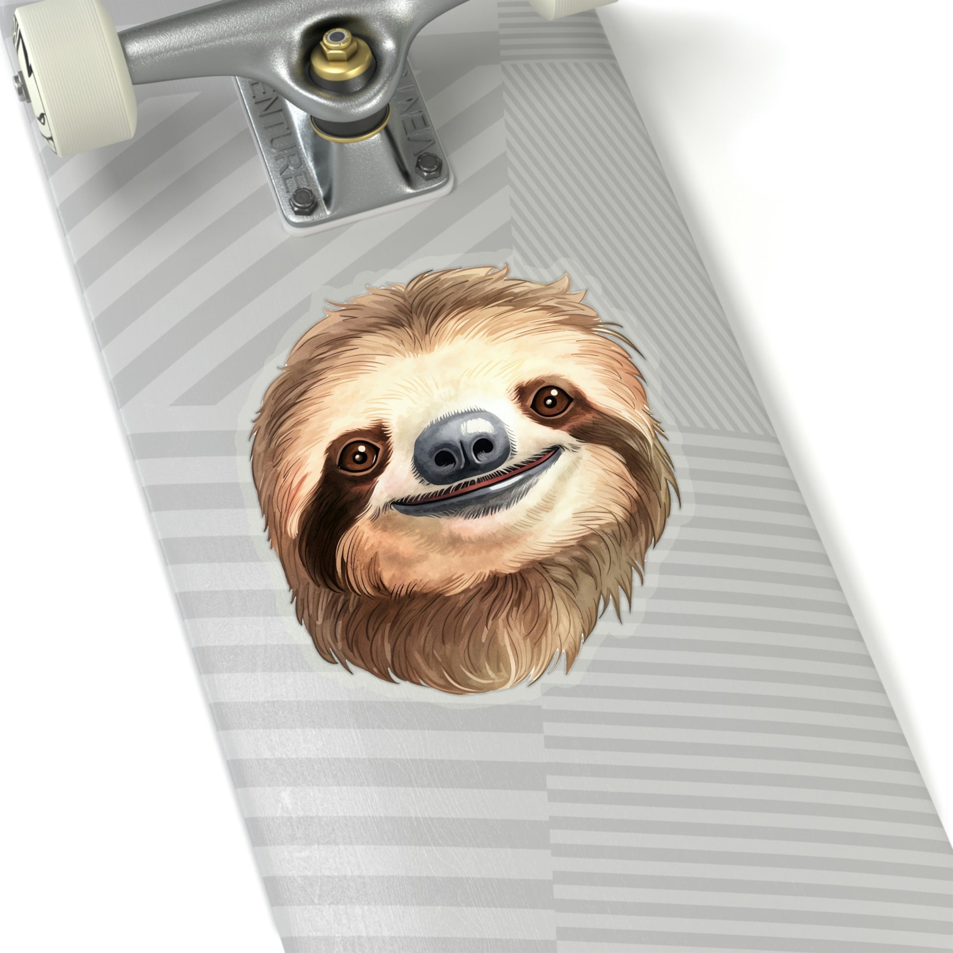 Sloth Head Sticker, Animal Art Laptop Decal Vinyl Cute Waterbottle Tumbler Car Waterproof Bumper Aesthetic Die Cut Wall Clear Starcove Fashion