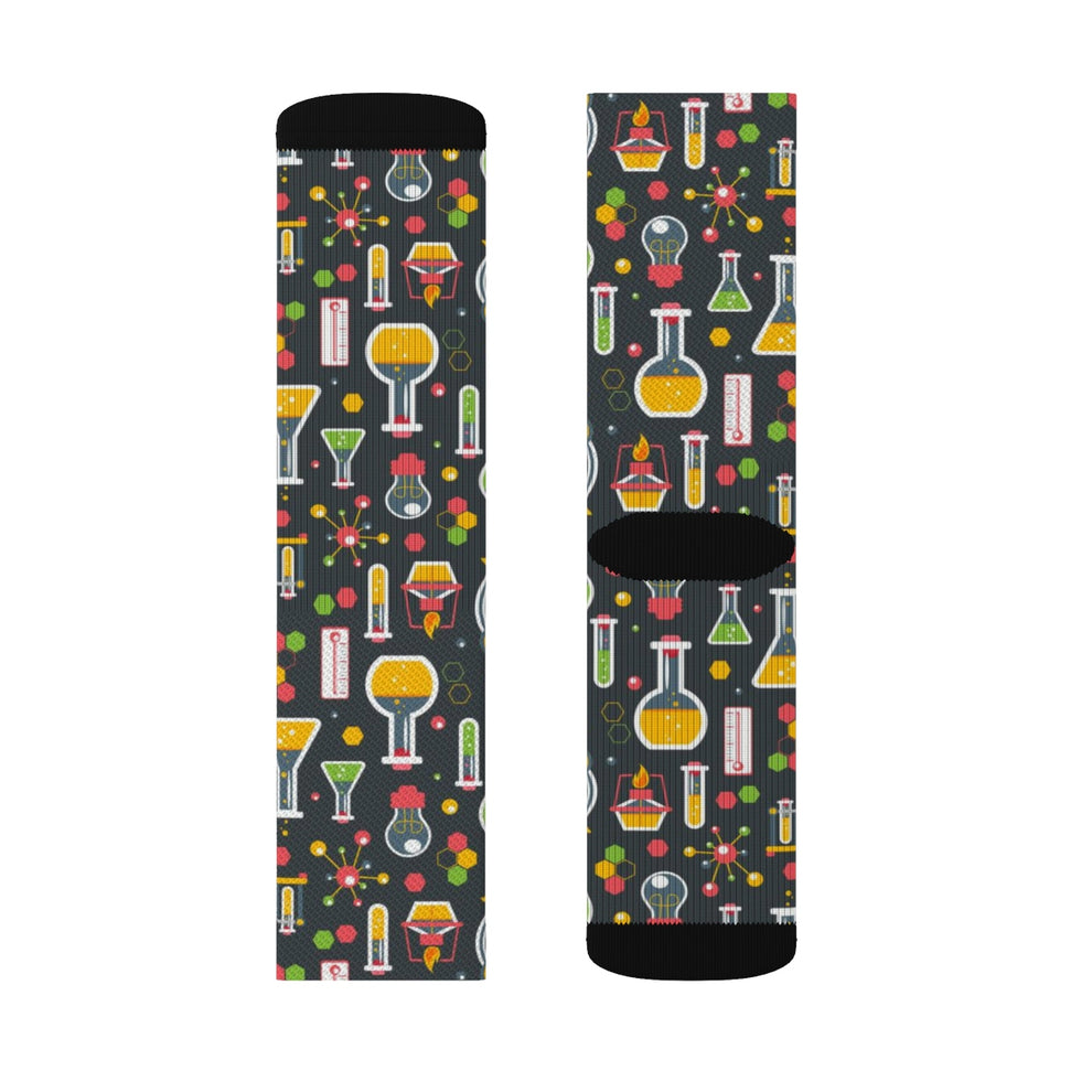Science Lab Socks Chemistry Science Socks, 3D Printed Sublimation Lab Research School Wo ...