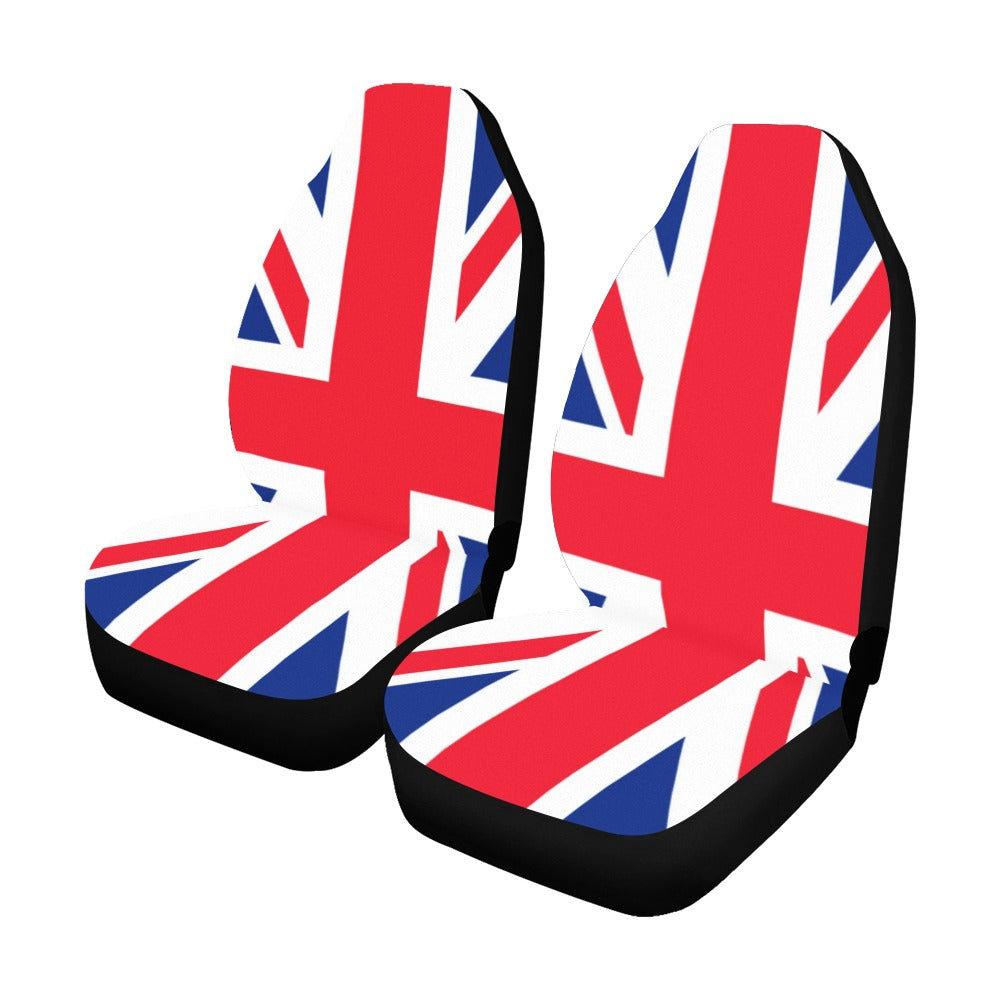 UK Flag Car Seat Covers 2 pc, Union Jack Red White Blue United Kingdom Front Seat Covers SUV Van Truck Seat Protector Auto Accessory Starcove Fashion
