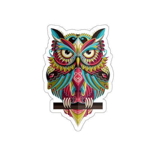 Owl Waterproof Vinyl Stickers, Animal Laminated Durable Decal Indoor Outdoor Peel Back Water Bottle Small Large Weatherproof Starcove Fashion