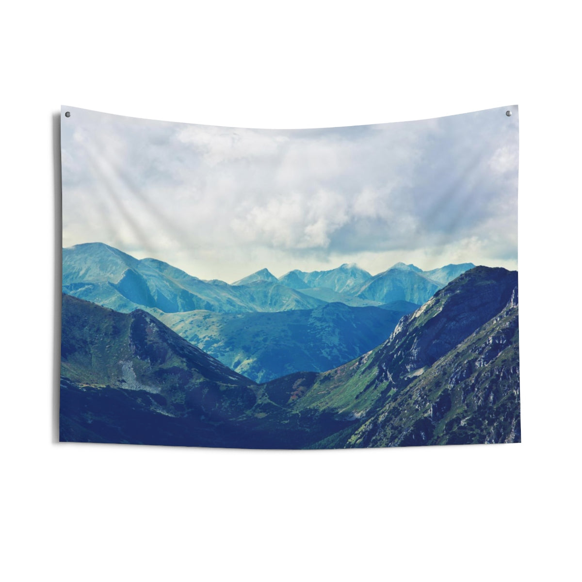 Mountain Tapestry, Nature Photo Peak Sky Landscape Horizontal Scenic Indoor Wall Tapestries Starcove Fashion