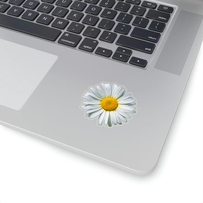 Daisy Sticker Decal, White Flower Car Laptop Decal Vinyl Cute Waterbottle Tumbler Bumper Aesthetic Window Wall Mural Starcove Fashion