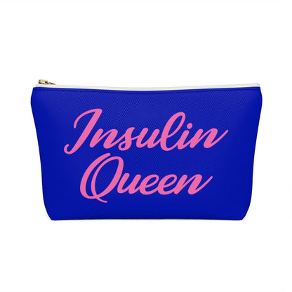 Insulin Queen Diabetes Bag, Fun Diabetic Supply Case, Type One Diabetes, Insulin Pump, Accessory Zipper Pouch Bag w T-bottom Starcove Fashion