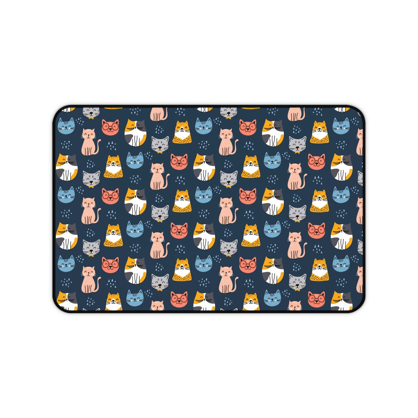 Cat Desk Mat, Cute Kittens Art Large Small Wide Gaming Keyboard Mouse Unique Office Computer Laptop Pad Starcove Fashion