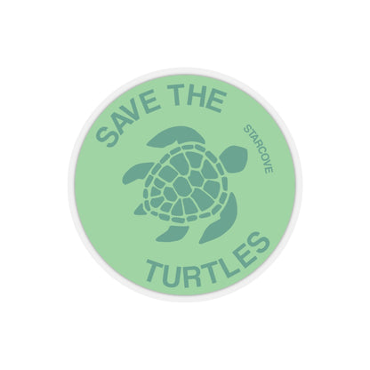 Save the Turtles Sticker, Vsco Sea Turtle Stickers Green Laptop Vinyl Cute Waterproof Tumbler Car Bumper Waterbottle Flask Label Wall Decal Starcove Fashion