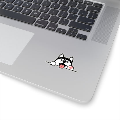 Siberian Husky Dog Sticker, Paw Pet Puppy Laptop Decal Vinyl Cute Waterbottle Tumbler Car Waterproof Bumper Aesthetic Wall Mural Starcove Fashion