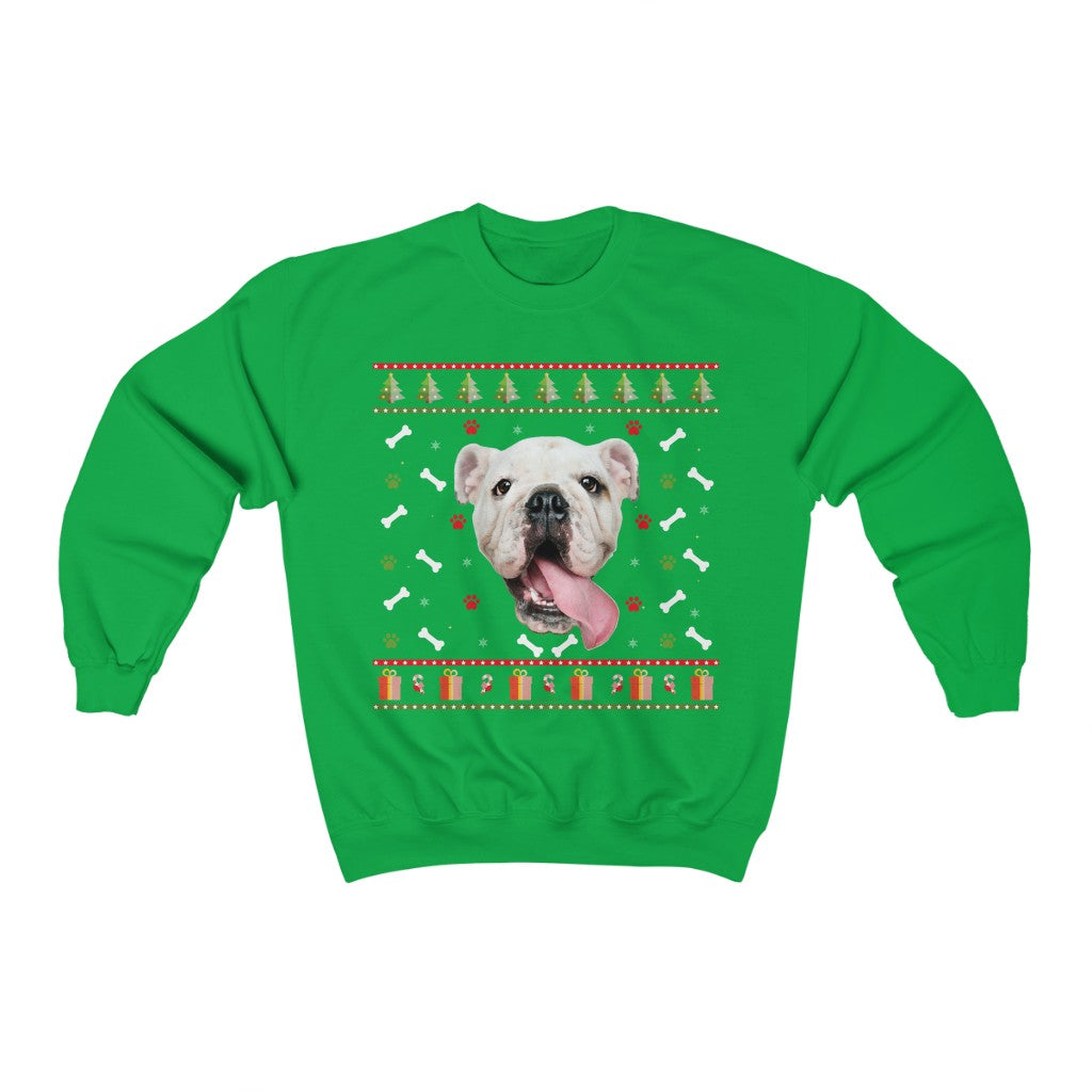 Custom Dog Photo Christmas Sweatshirt, Dog Sweater Snow Ugly Christmas Funny Tacky Holiday Mom Dad Xmas Personalized Starcove Fashion