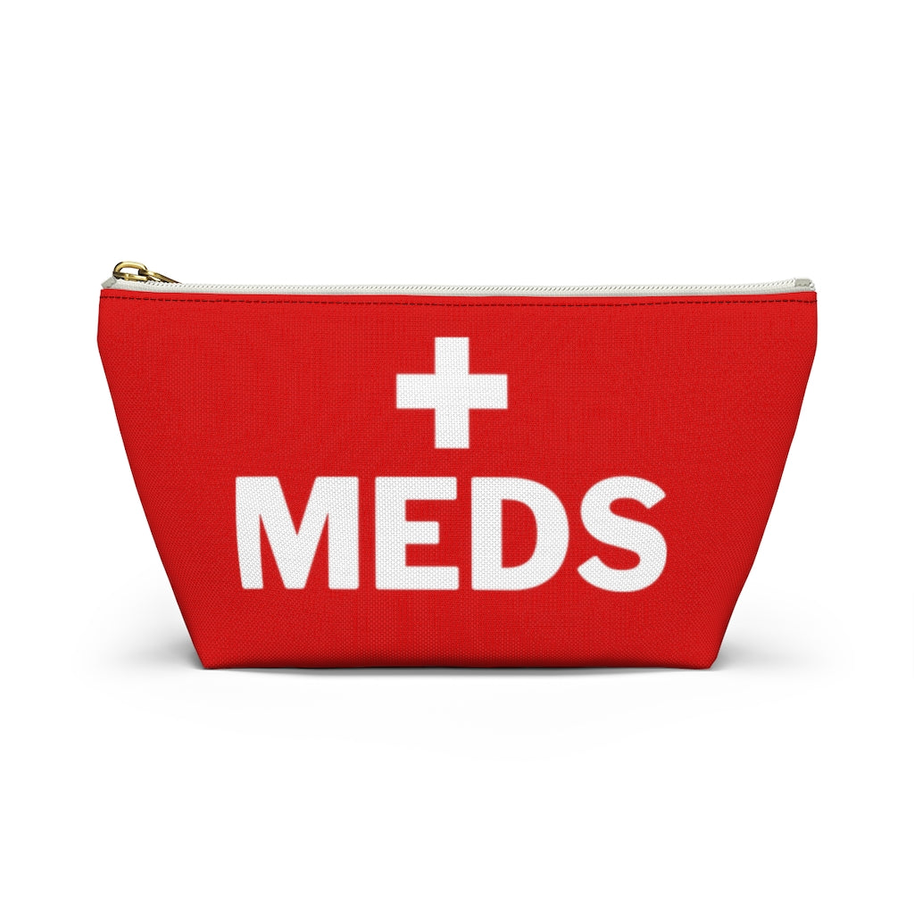 Meds Bag Zipper Pouch, Medicine Medication Medical Pills Travel Allergy Asthma Bathroom Organizer Toiletry Accessory Starcove Fashion