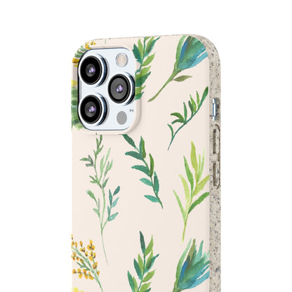 Leaves Pattern iPhone 13 12 Pro Case, Leaf Nature 11 Pro Vegan Biodegradable Plant Samsung Galaxy S20 Ultra Eco Friendly Compostable Starcove Fashion