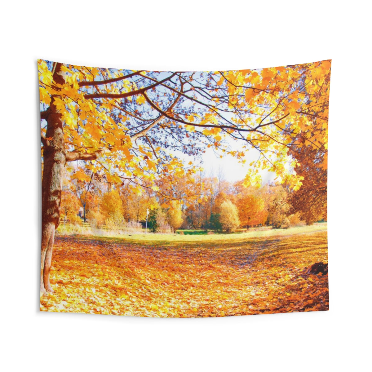 Fall Leaves Tapestry, Autumn Foliage Trees Nature Landscape Wall Aesthetic Art Hanging Large Small Decor College Dorm Room Starcove Fashion