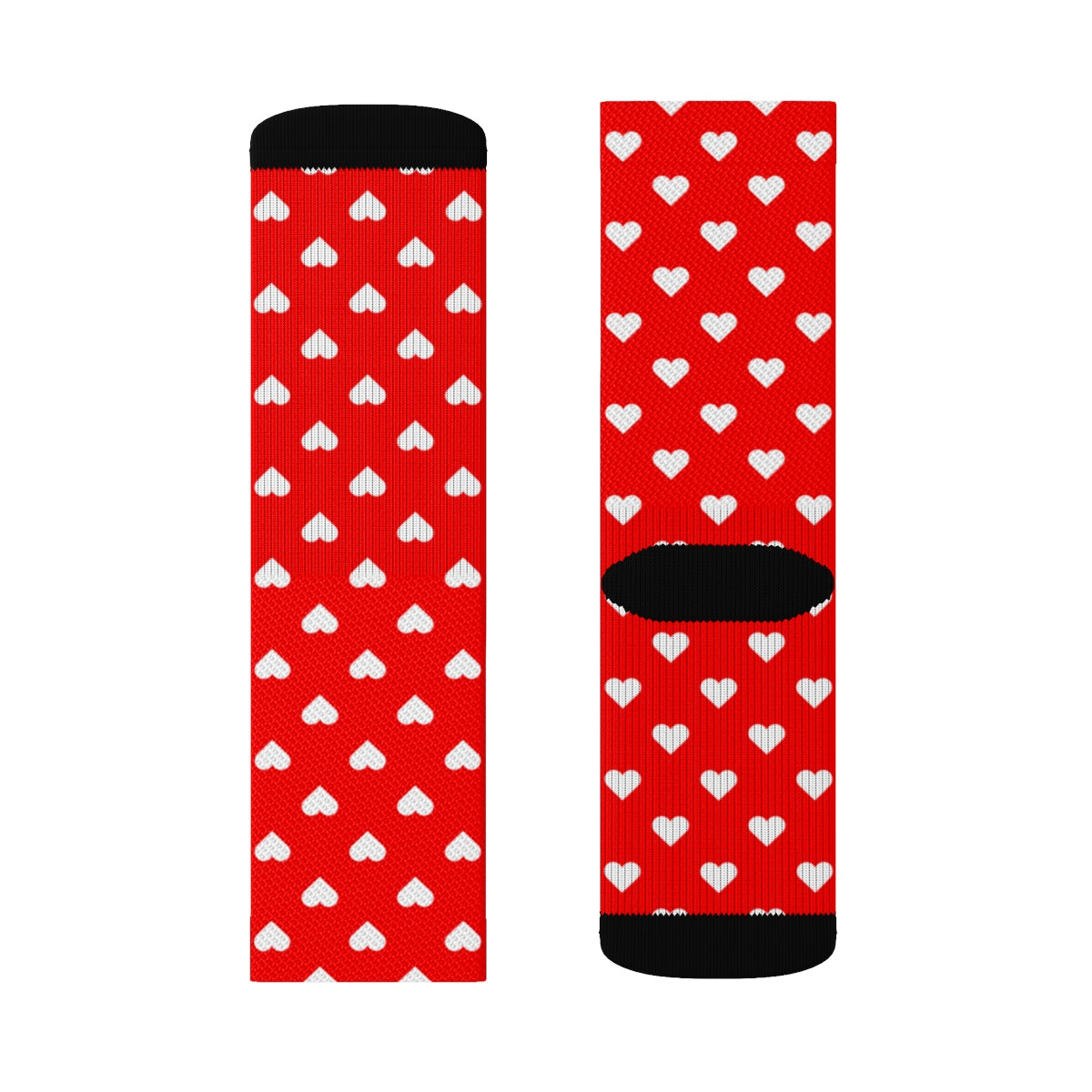 Red Hearts Socks, Valentine's Day Gift 3D Sublimation Cute Love Socks Wedding Couple Anniversary Gift for Her Him Galentine Bestie Men Women Starcove Fashion