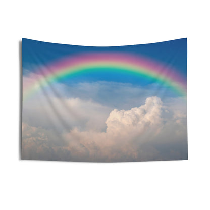 Rainbow Sky Tapestry, Blue White Clouds Sun Landscape Indoor Wall Art Hanging Tapestries Large Small Decor Home Dorm Room Gift Starcove Fashion