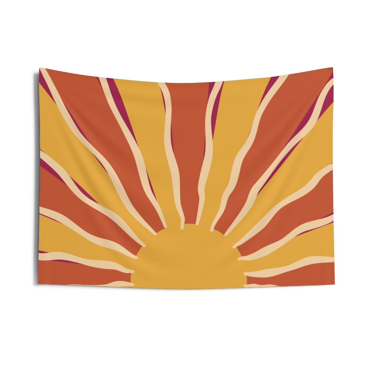 Groovy Sunburst Tapestry, Retro Sun 70s Vintage 1970s Landscape Wall Aesthetic Art Hanging Large Small Decor College Dorm Gift Starcove Fashion