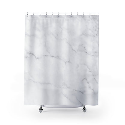 White Marble Shower Curtain, Modern Bath Unique Home Decor Fabric curtains Unique Dorm Bathroom Housewarming gift Starcove Fashion