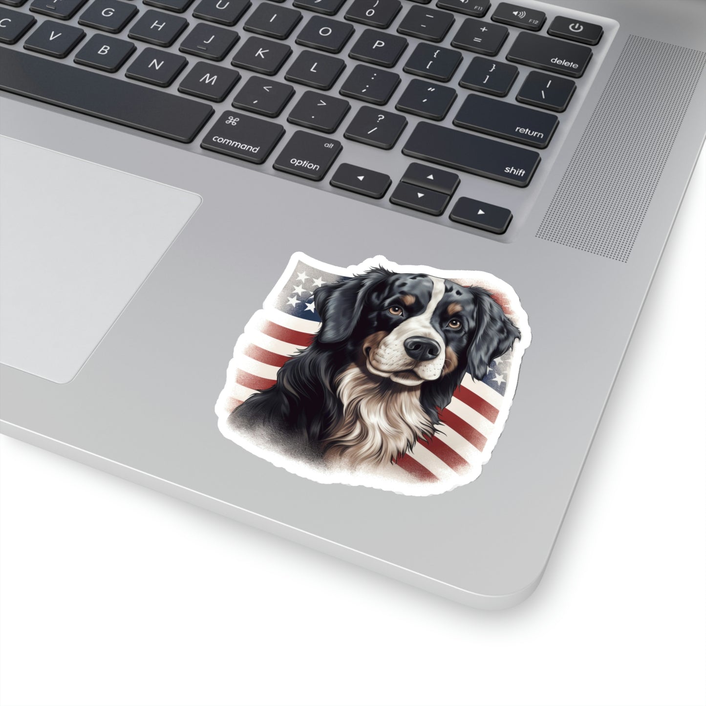 Bernese Mountain Dog Sticker, American Flag USA Patriotic Laptop Decal Vinyl Cute Waterbottle Tumbler Car Waterproof Bumper Wall Mural Starcove Fashion