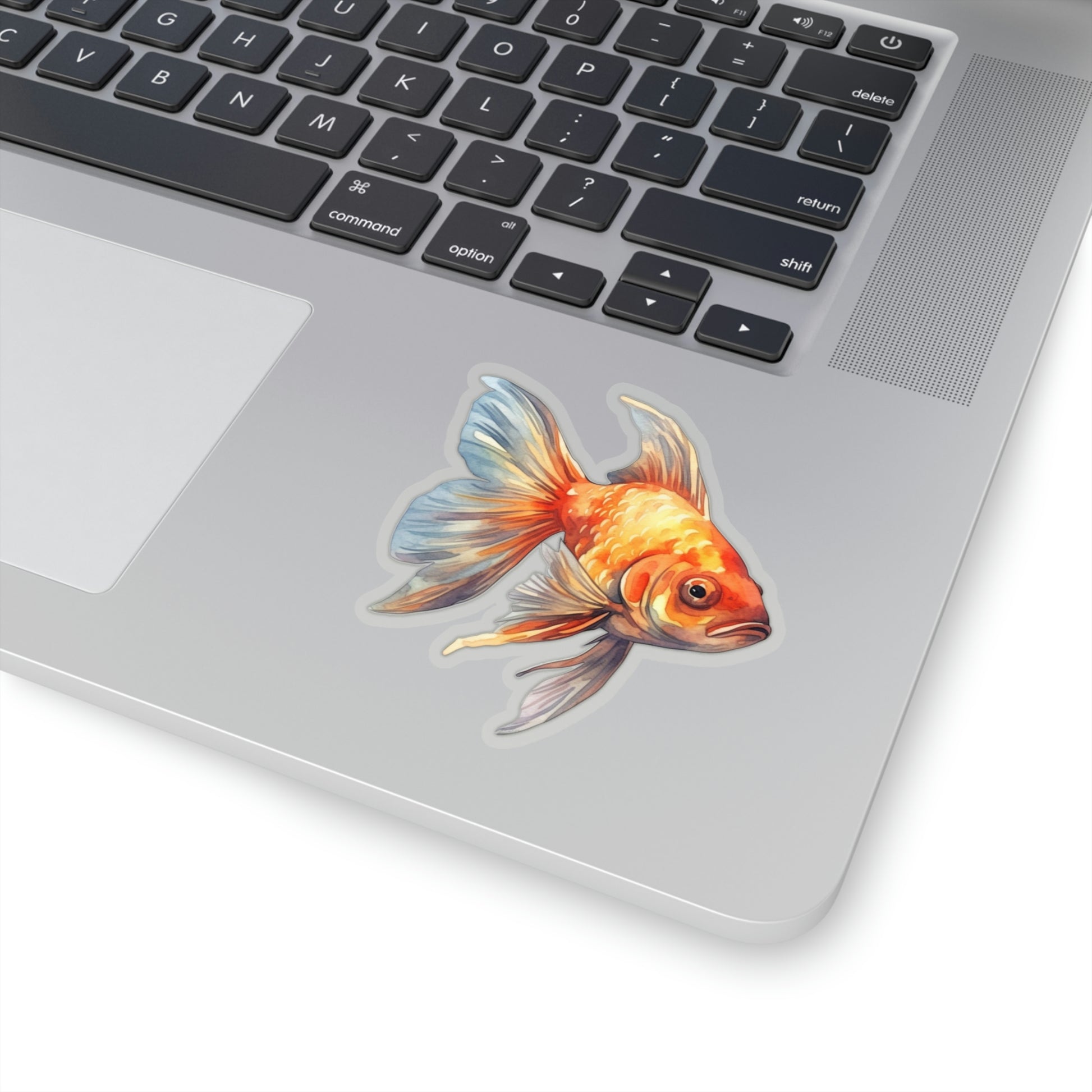Goldfish Sticker, Fish Animal Laptop Decal Vinyl Cute Waterbottle Tumbler Car Waterproof Bumper Aesthetic Die Cut Wall Mural Starcove Fashion