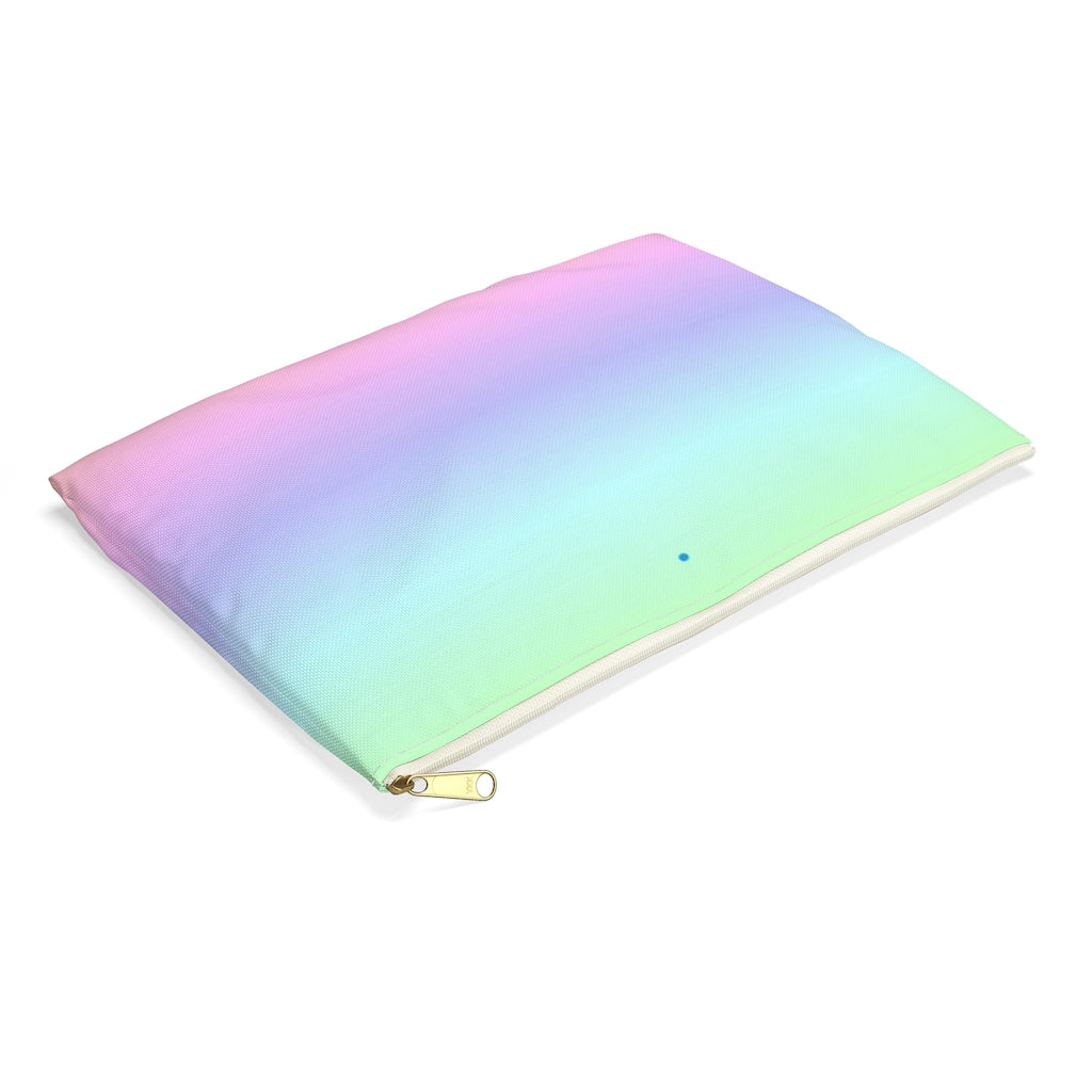 Pink Tie Dye Zipper Pouch Bag, Ombre Rainbow Gradient Kawaii Teen Girl Gifts Bag Canvas Cosmetic Toiletry Accessory Makeup Bag Starcove Fashion