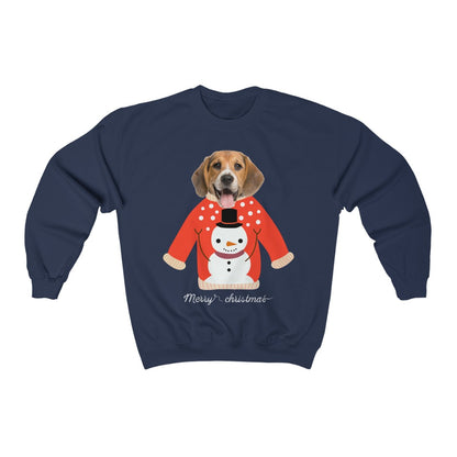 Custom Pet Face Christmas Sweater, Funny Dog Cat Photo Sweatshirt Ugly Christmas Tacky Holiday Mom Dad Men Women Xmas Personalized Starcove Fashion