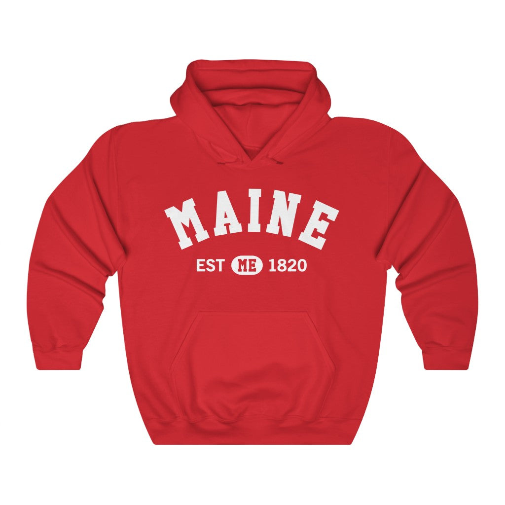 Maine ME State, I Love Maine Retro Vintage Home Pride Souvenir USA Gifts Hiking Pullover Hoodie Men Women Hooded Sweatshirt Starcove Fashion