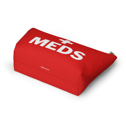 Meds Bag Zipper Pouch, Medicine Medication Medical Pills Travel Allergy Asthma Bathroom Organizer Toiletry Accessory Starcove Fashion
