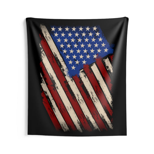 American Flag Tapestry, Distressed USA Patriot Vertical Indoor Wall Aesthetic Art Hanging Large Small Decor Home College Starcove Fashion