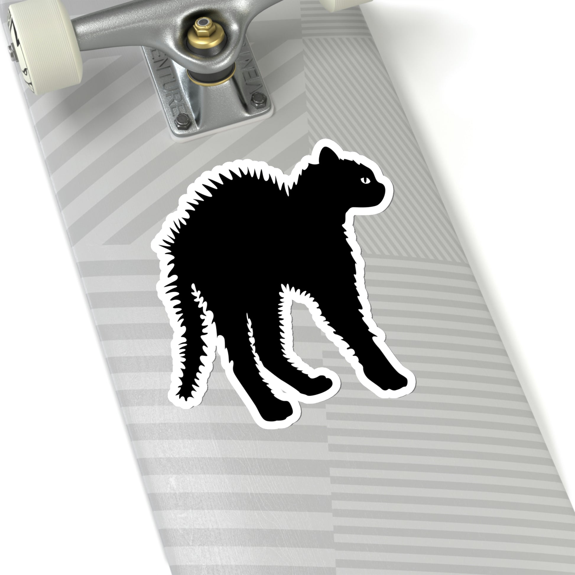 Angry Black Cat Sticker, Hissing Laptop Decal Vinyl Cute Waterbottle Tumbler Car Waterproof Bumper Aesthetic Die Cut Wall Mural Starcove Fashion