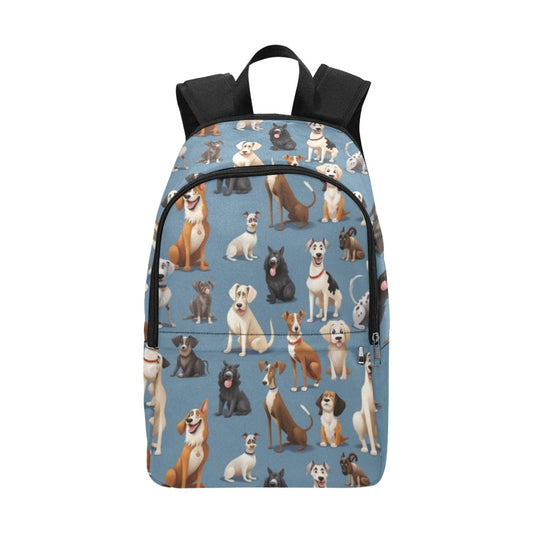 Dogs Breeds Backpack, Cute Puppies Men Women Kids Girls Teens Gift Him Her School College Cool Waterproof Laptop Aesthetic Bag